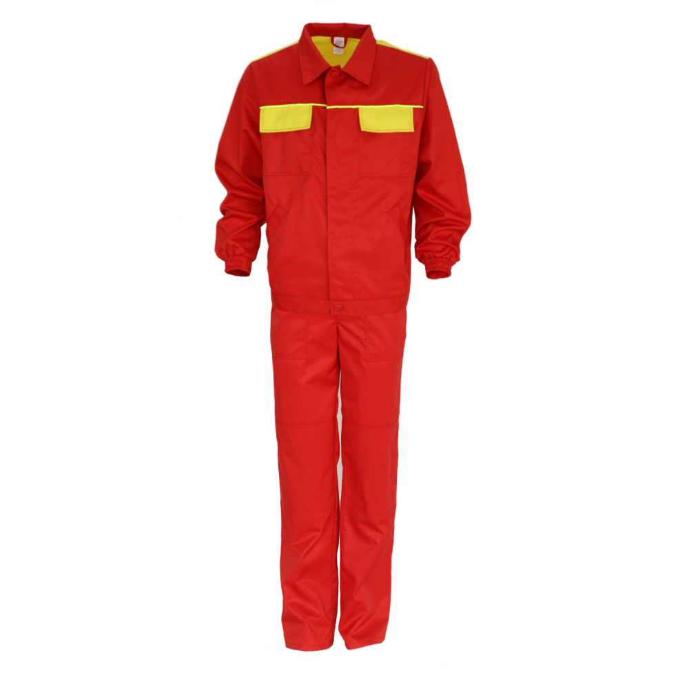 Костюм с полукомбинезоном  Д2 06-001/ красный