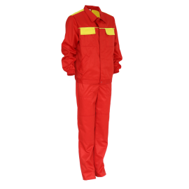 Костюм с полукомбинезоном  Д2 06-001/ красный